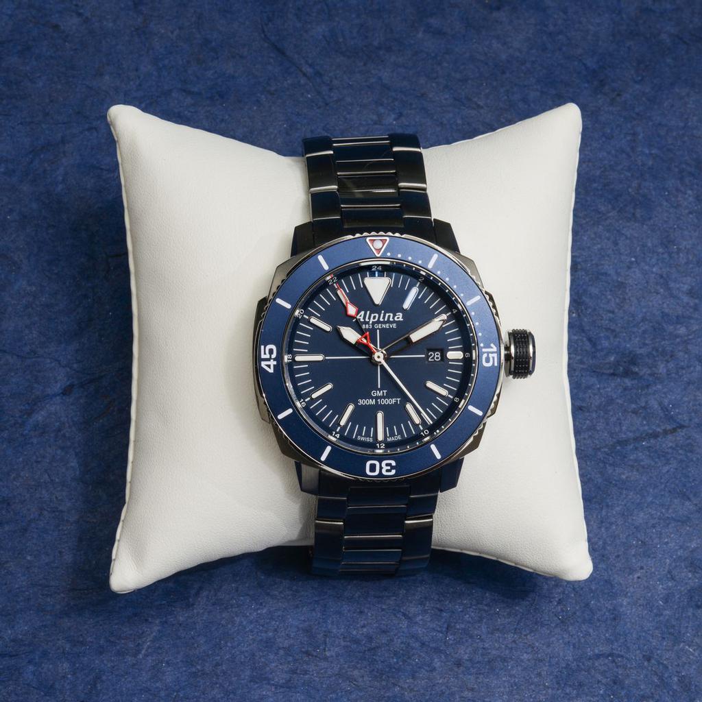商品Alpina|Alpina Seastrong Diver Titanium Quartz Men's Watch AL-247LNN4TV6B,价格¥3872,第6张图片详细描述