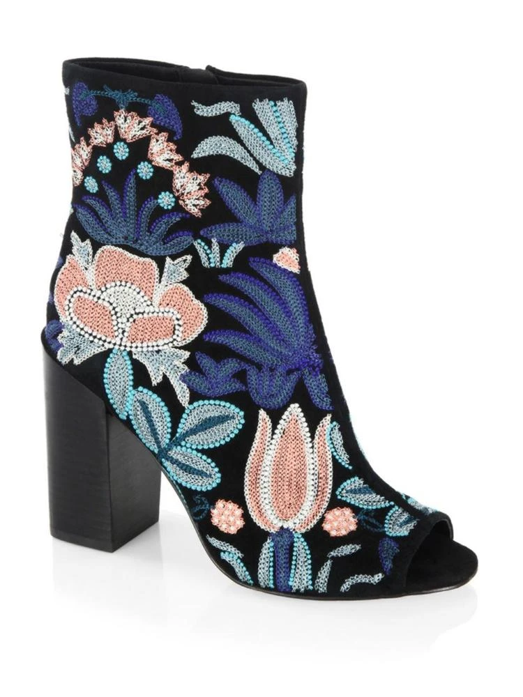 商品Rebecca Minkoff|Billie Floral Embroidered Leather Pumps,价格¥676,第1张图片