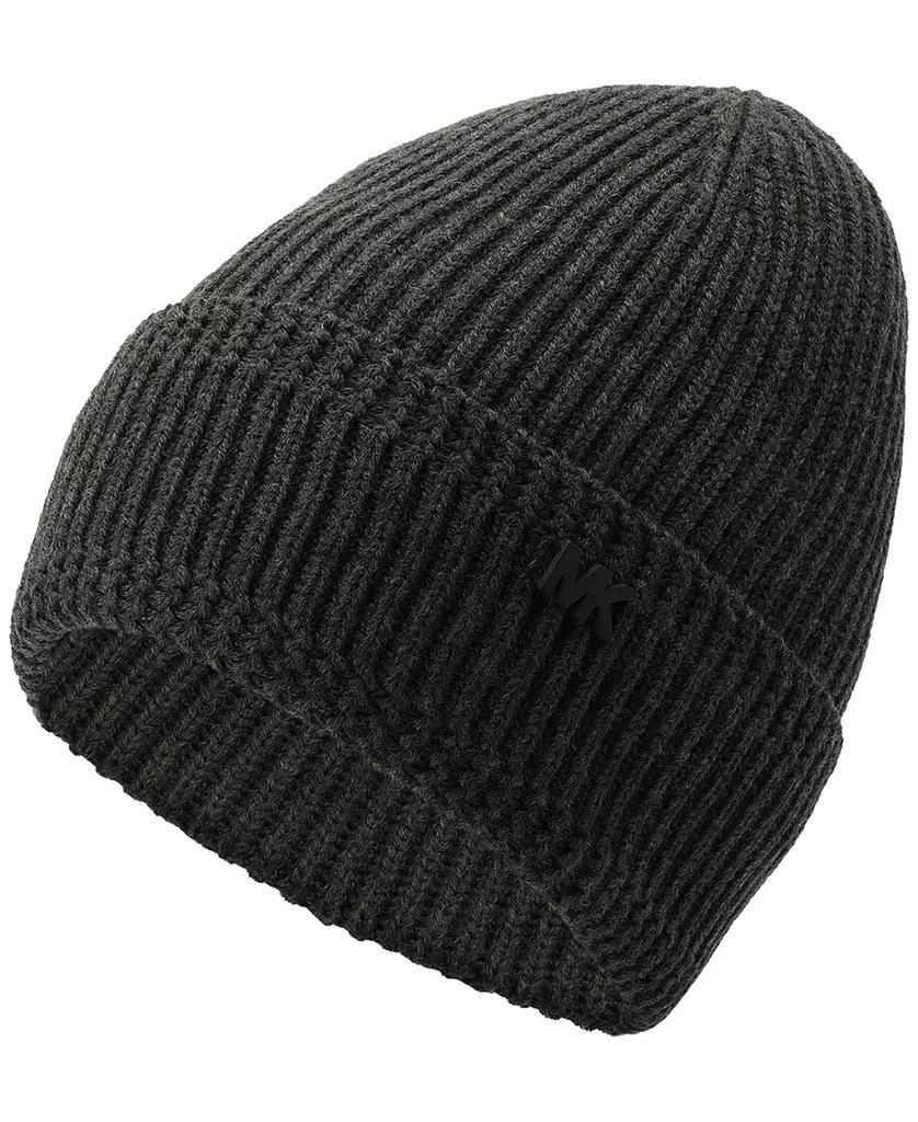 商品Michael Kors|Men's Racked Ribbed Cuffed Logo Hat,价格¥255,第3张图片详细描述