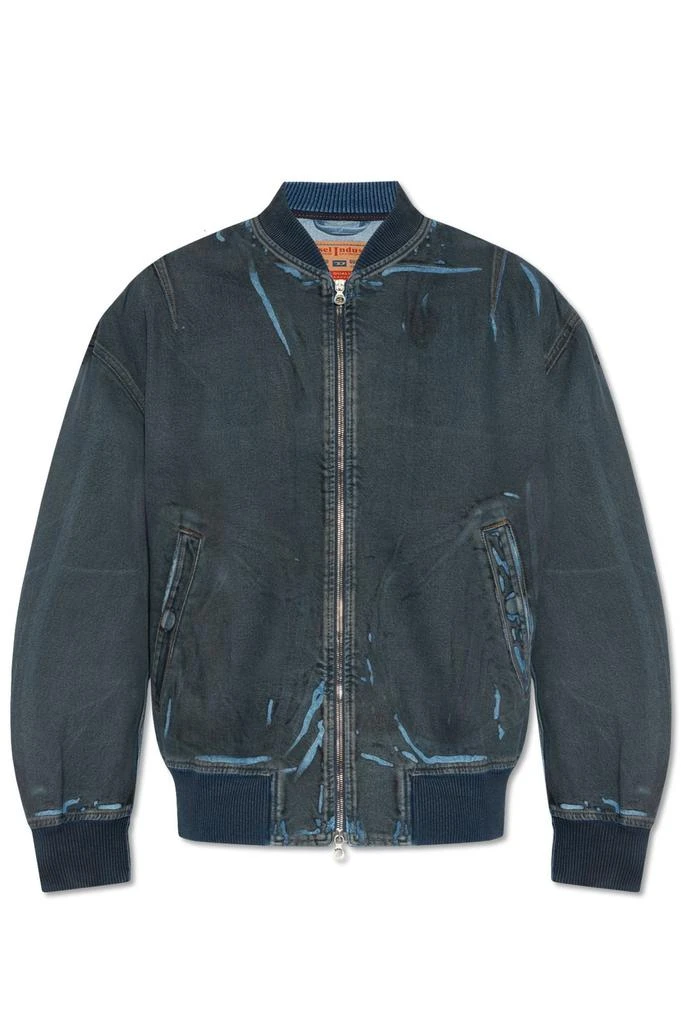 商品Diesel|Diesel D-Vinz-S Bomber Distressed Jacket,价格¥1869,第1张图片