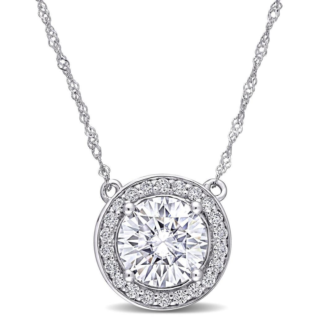 商品Julianna B|10k White Gold Moissanite Necklace,价格¥3055,第1张图片