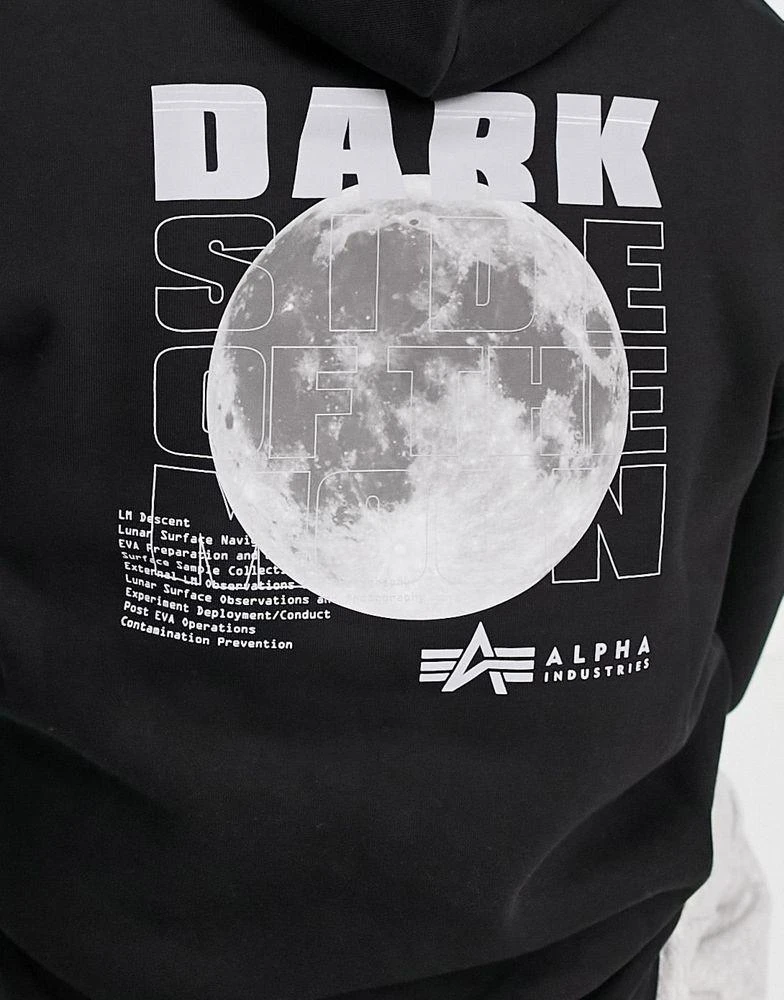 商品Alpha Industries|Alpha Industries reflective dark side back print hoodie in black,价格¥1061,第3张图片详细描述