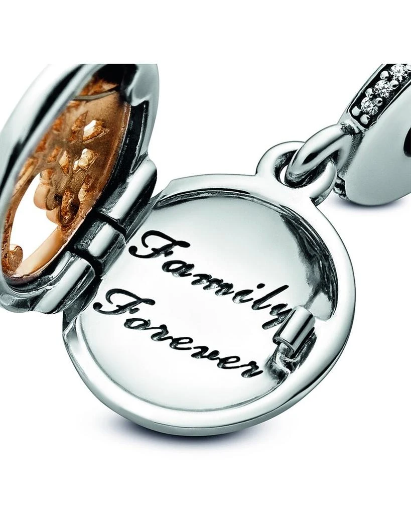 商品PANDORA|Pandora Moments 14K & Silver CZ Family Charm,价格¥593,第4张图片详细描述
