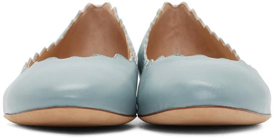 商品Chloé|Blue Lauren Ballerina Flats,价格¥3854,第2张图片详细描述