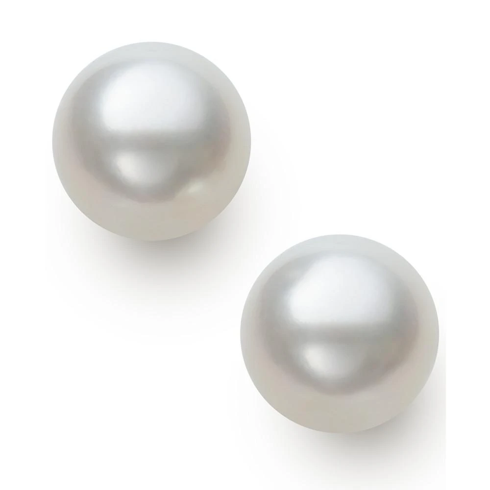 商品Belle de Mer|Cultured Freshwater Button Pearl (8-9mm) Stud Earrings,价格¥86,第3张图片详细描述