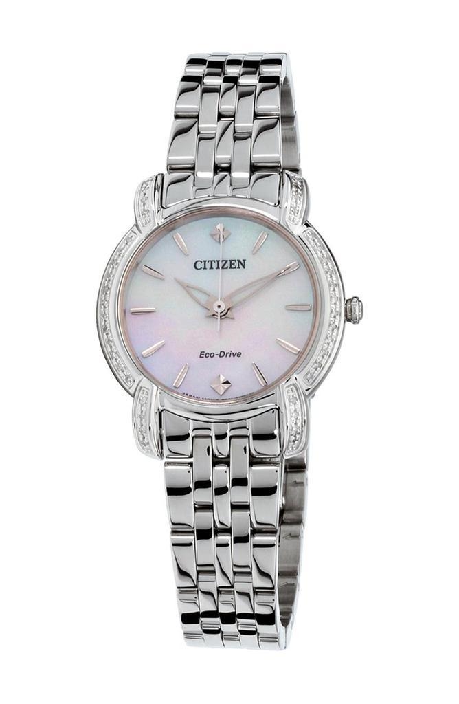 商品Citizen|Women's Jolie Diamond Accent Stainless Steel Watch, 30mm,价格¥2412,第1张图片
