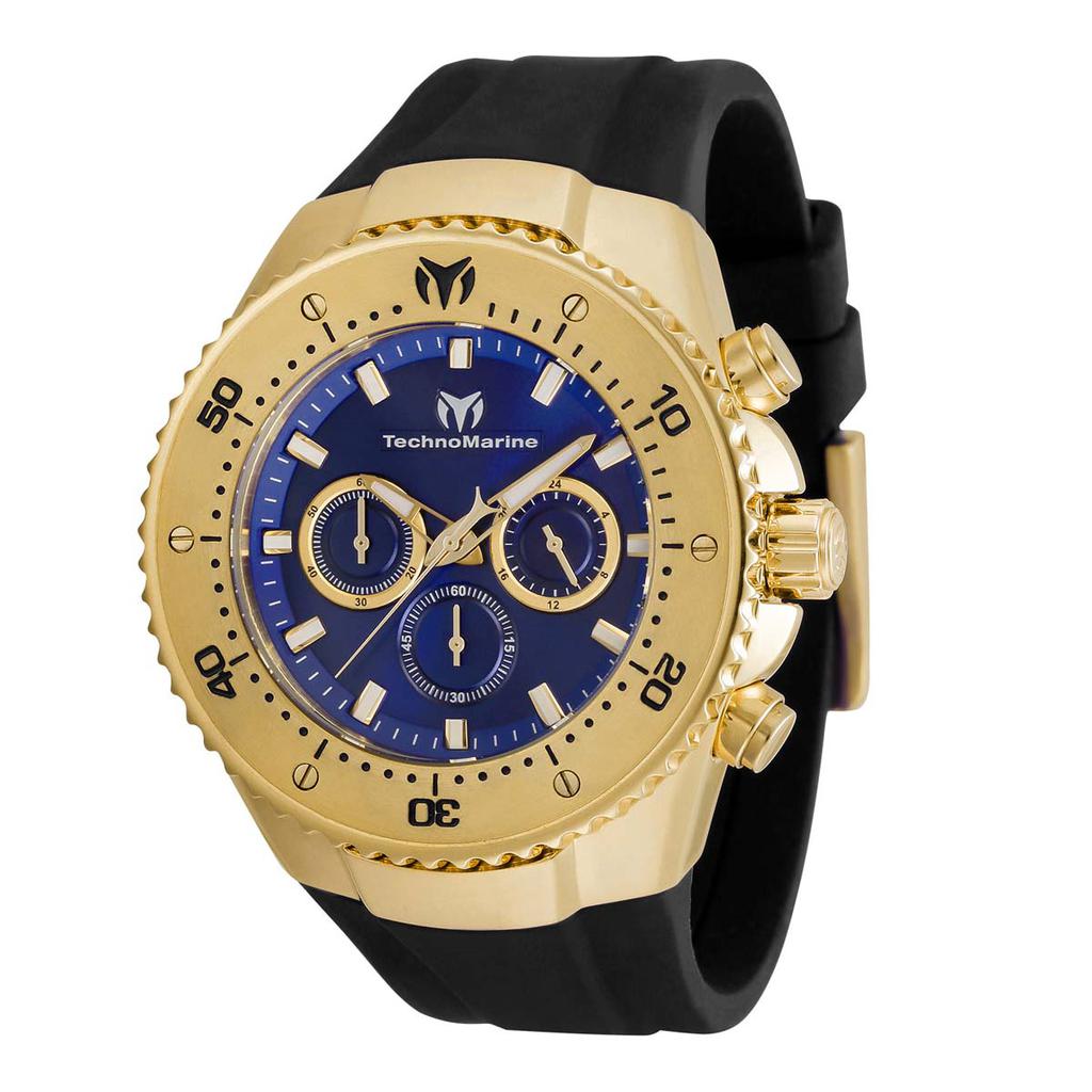 TechnoMarine Men's TM-220064 Sea 48mm Blue Dial Silicone Watch商品第1张图片规格展示