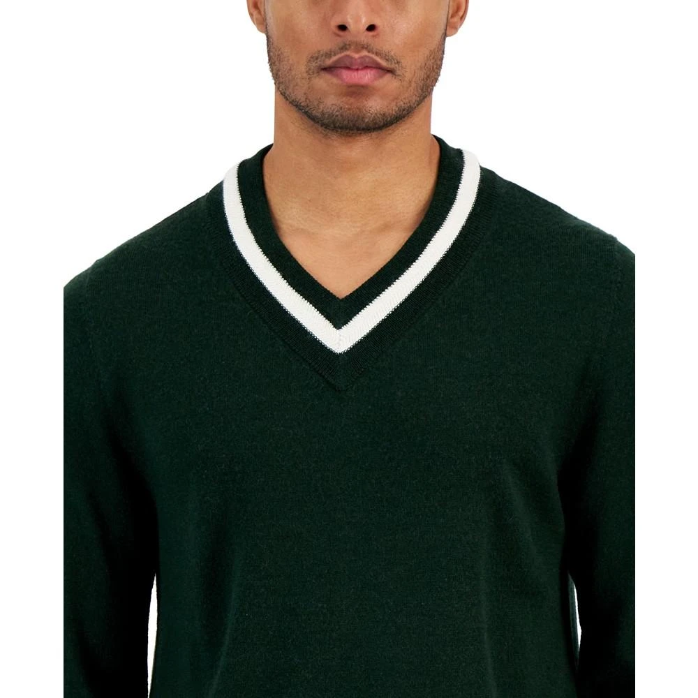 商品Club Room|Men's V-Neck Cricket Sweater, Created for Macy's,价格¥554,第3张图片详细描述