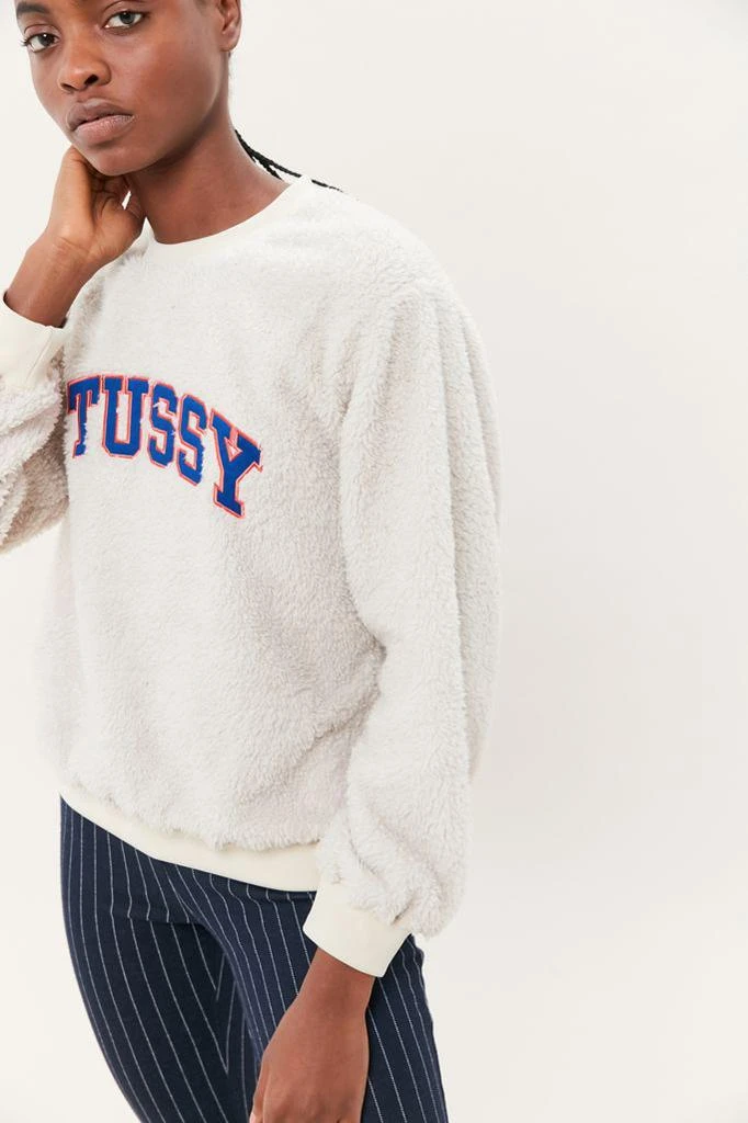 商品STUSSY|Stussy Pilar Sherpa Crew Neck 卫衣,价格¥453,第4张图片详细描述