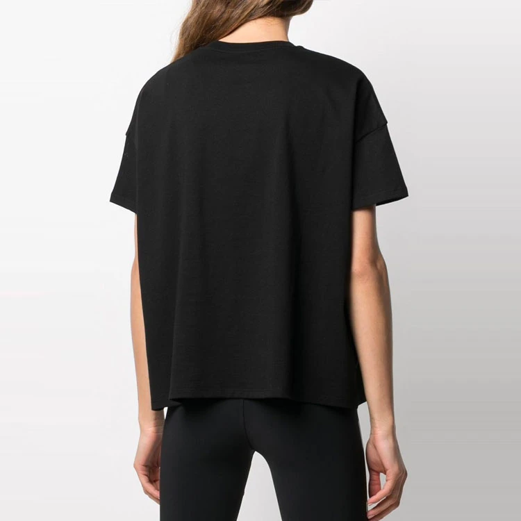 商品[国内直发] Moncler|盟可睐 SS21 渐变色徽标圆领短袖T恤 女款 黑色,价格¥1454,第6张图片详细描述