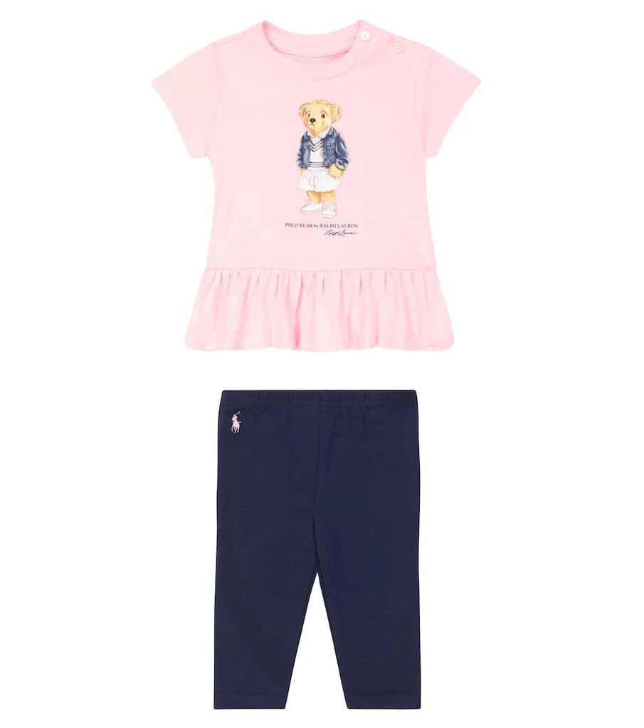 商品Ralph Lauren|Baby Polo Bear T-shirt and leggings set,价格¥540,第1张图片