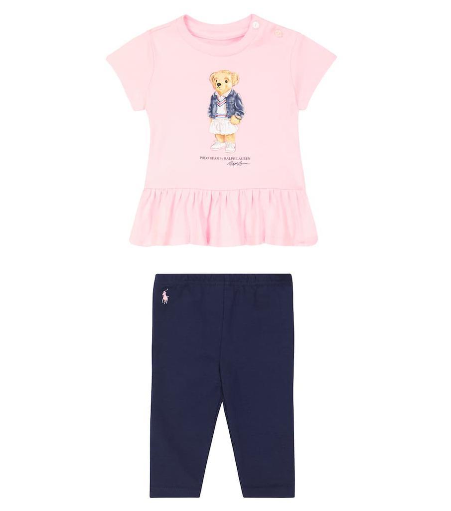 商品Ralph Lauren|Baby Polo Bear T-shirt and leggings set,价格¥472,第1张图片
