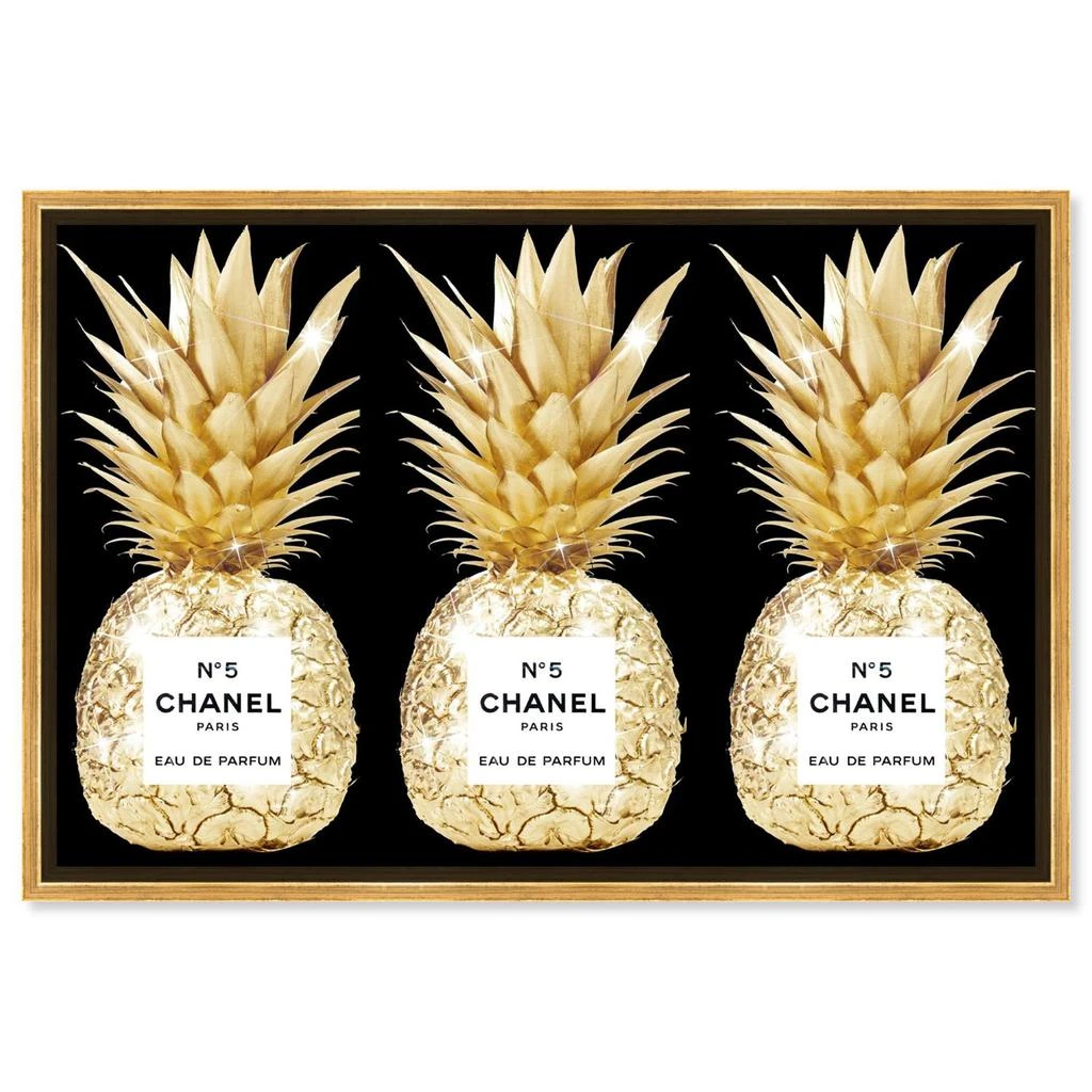 商品Oliver Gal|Fashion and Glam 'Pineapple First Class Black' Perfumes,价格¥1813,第1张图片