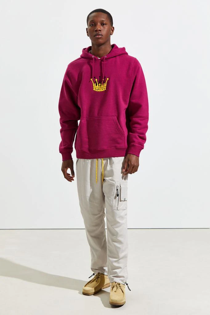 商品STUSSY|Stussy Chenille Crown Applique Hoodie Sweatshirt,价格¥453,第3张图片详细描述