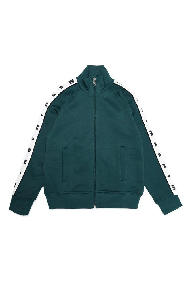 商品Marni|Marni Kids Logo Print Zipped Bomber Jacket,价格¥1178,第1张图片