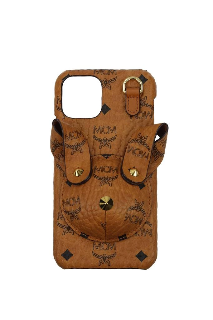 商品MCM|iPhone cover iphone 11 pro Leather Brown Cognac,价格¥751,第1张图片
