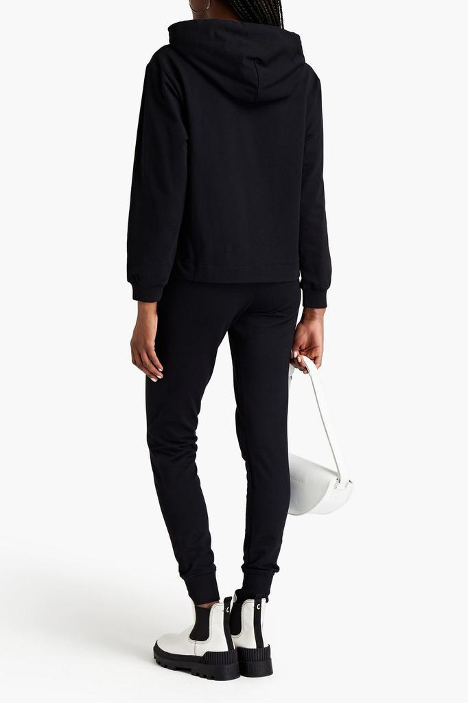 商品Moschino|Crystal-embellished printed French cotton-blend terry hoodie,价格¥688,第5张图片详细描述