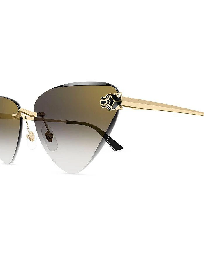 商品Cartier|Panthere Classic Cat Eye Sunglasses, 62mm,价格¥9690,第5张图片详细描述