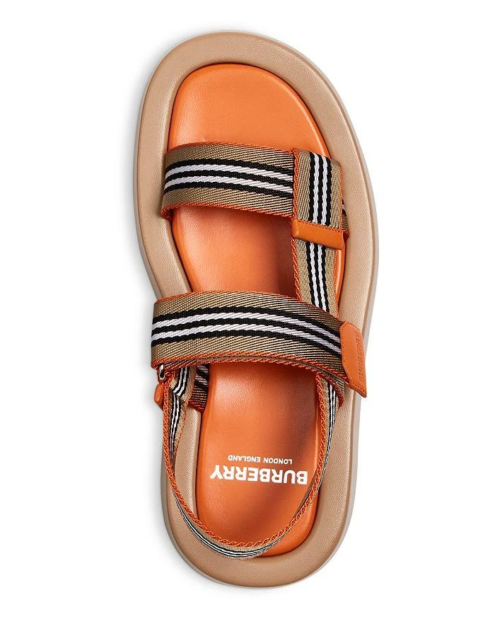 商品Burberry|Women's Eve Icon Stripe Slingback Sandals,价格¥5161,第3张图片详细描述