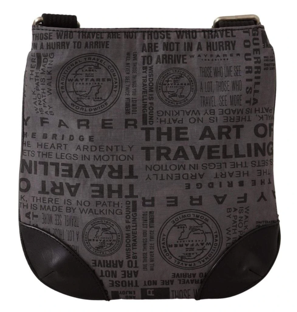 商品WAYFARER|WAYFARER Gray Printed Logo Shoulder Crossbody Purse Bag,价格¥922,第4张图片详细描述