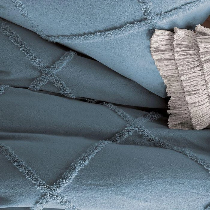 商品Peri Home|Chenille Lattice Standard Sham,价格¥299,第3张图片详细描述