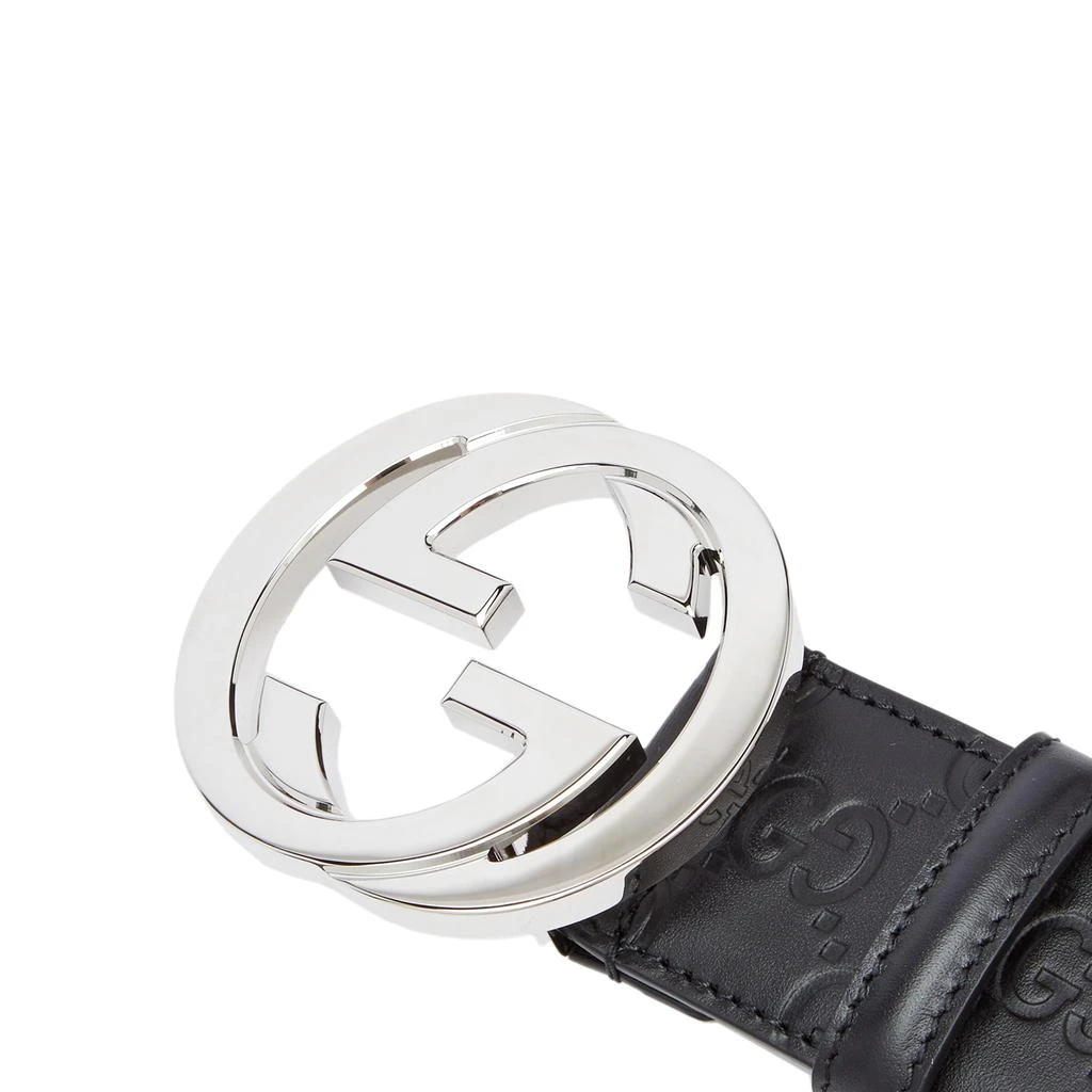 商品Gucci|Gucci GG Interlock Embossed Belt,价格¥3493,第2张图片详细描述