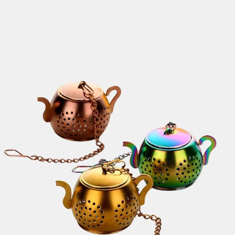 商品Vigor|Tea Infuser For Loose Tea Stainless Steel Reusable Strainer Filters Ball For Tea Steeper Flavoring Spices Seasonings Bulk In 3 Sets 3 PACK,价格¥272,第1张图片