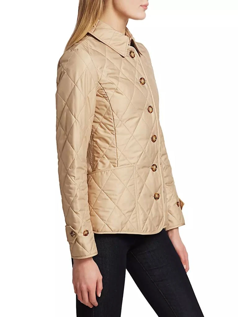 商品Burberry|Fernleigh Quilted Logo Coat,价格¥7139,第4张图片详细描述