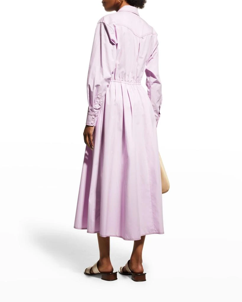 商品Tory Burch|Eleanor Poplin Button-Down Dress,价格¥2620,第4张图片详细描述