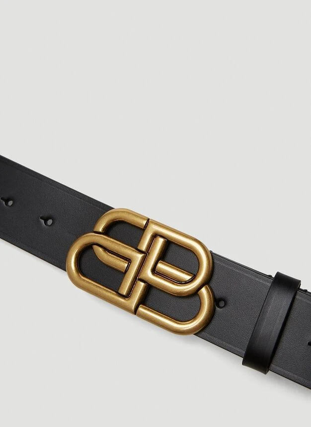 商品Balenciaga|BB Buckle Belt in Black,价格¥4135,第2张图片详细描述