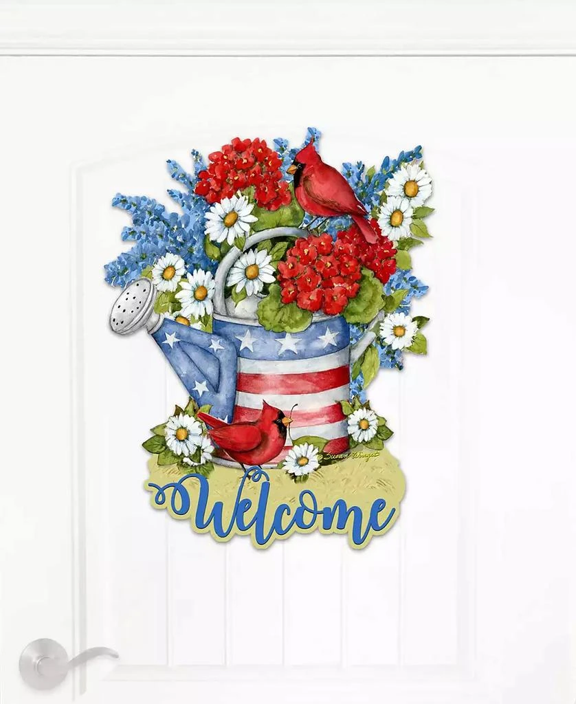 Holiday Wooden Door Decor Wall Decor American Watering Can S. Winget 商品