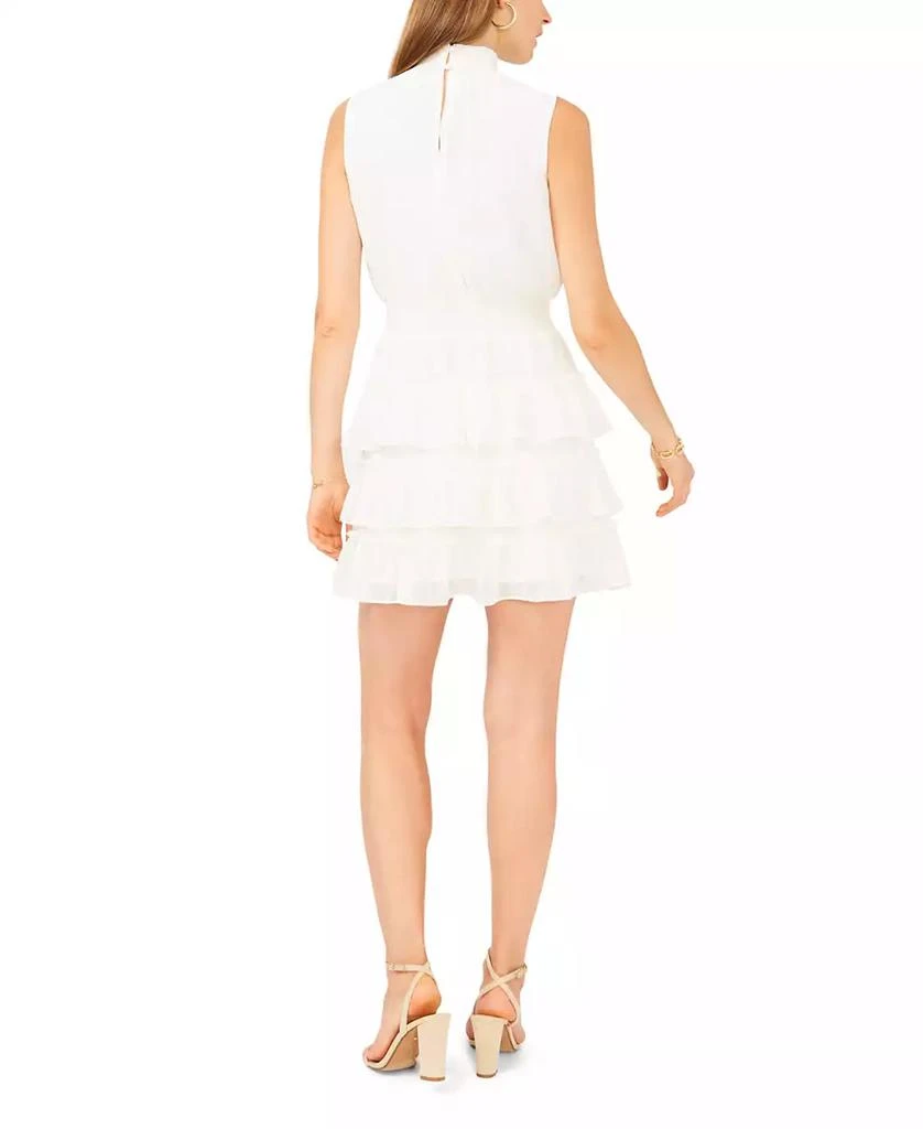 商品1. State|Women's Smocked Sleeveless Mock Neck Tiered Mini Dress,价格¥352,第2张图片详细描述