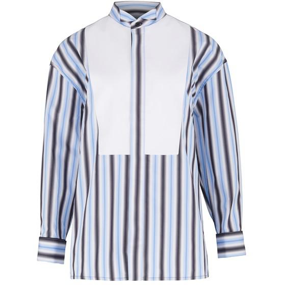 Tuxedo striped cotton shirt商品第1张图片规格展示