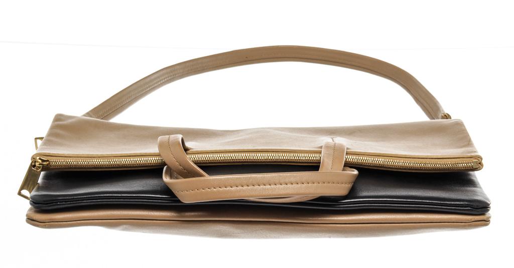 Celine Brown Leather Folded Cabas Shoulder Bag商品第4张图片规格展示