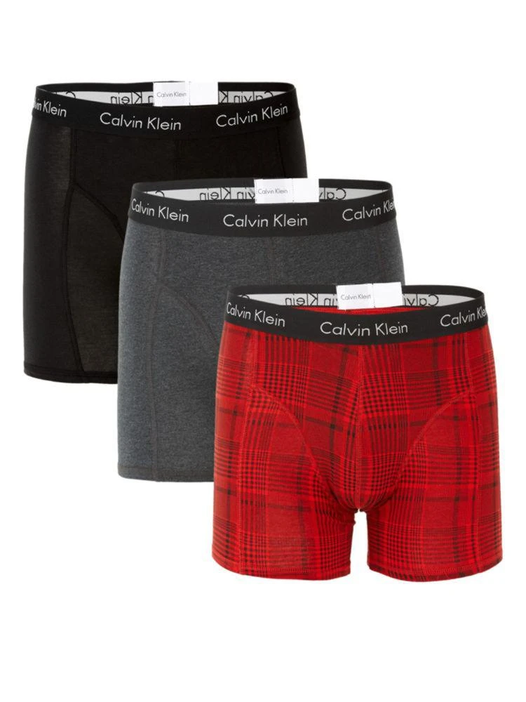 商品Calvin Klein|Elements 3-Pack Logo Boxer Briefs,价格¥188,第1张图片