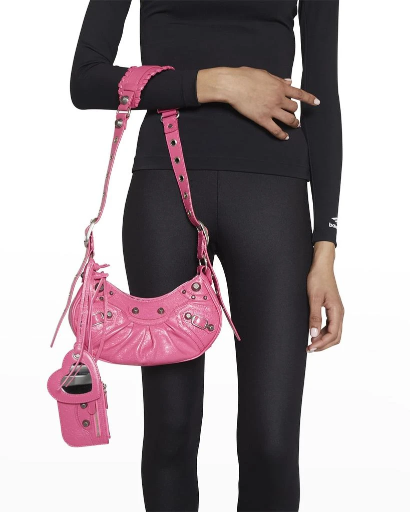 商品Balenciaga|Le Cagole XS Zip Leather Shoulder Bag,价格¥13378,第5张图片详细描述