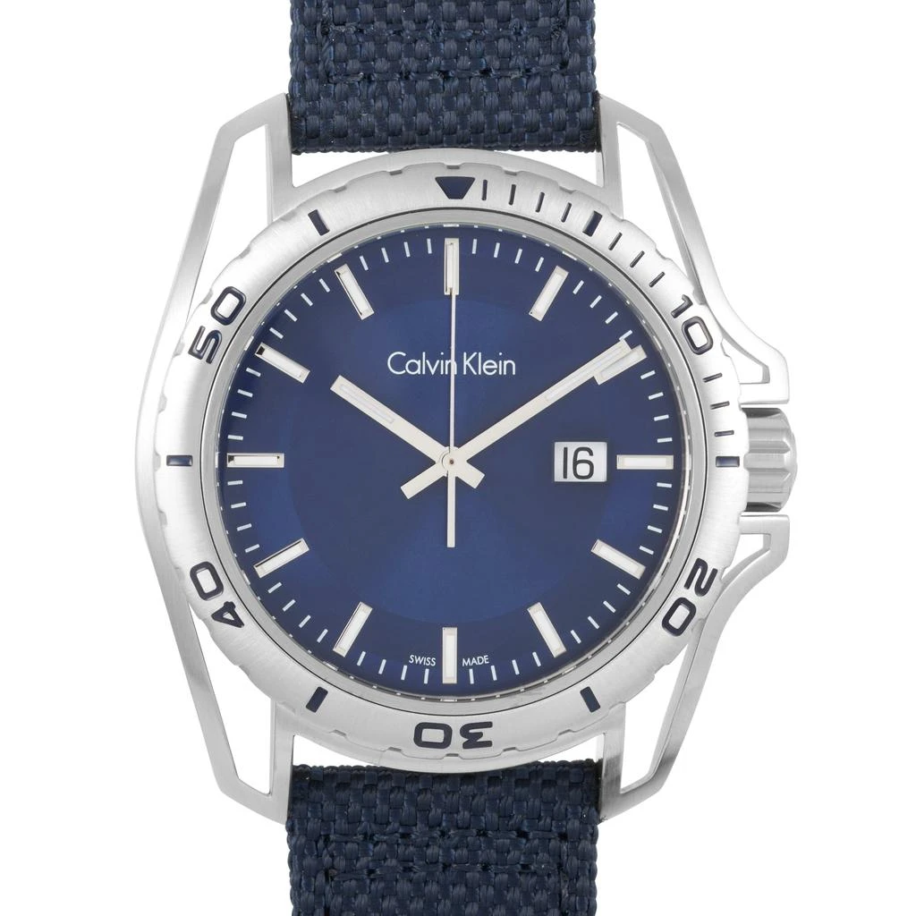 商品Calvin Klein|Calvin Klein Earth Blue Dial Watch K5Y31UVN,价格¥672,第4张图片详细描述