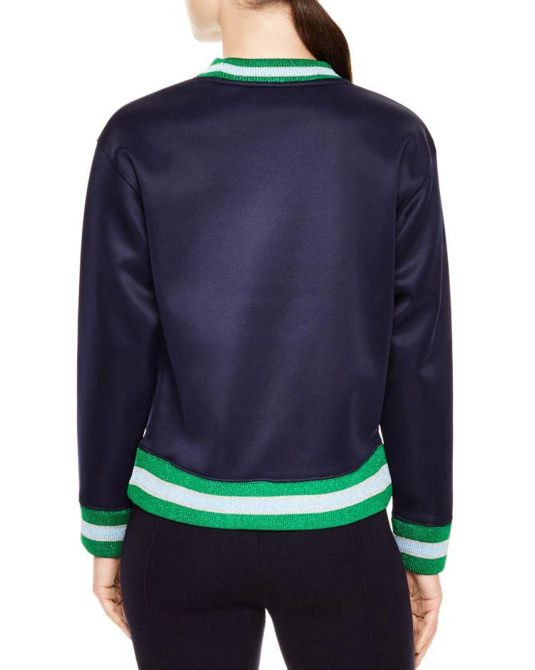 商品Sandro|Jimmy Metallic-Striped Trim Sweatshirt,价格¥1018,第2张图片详细描述