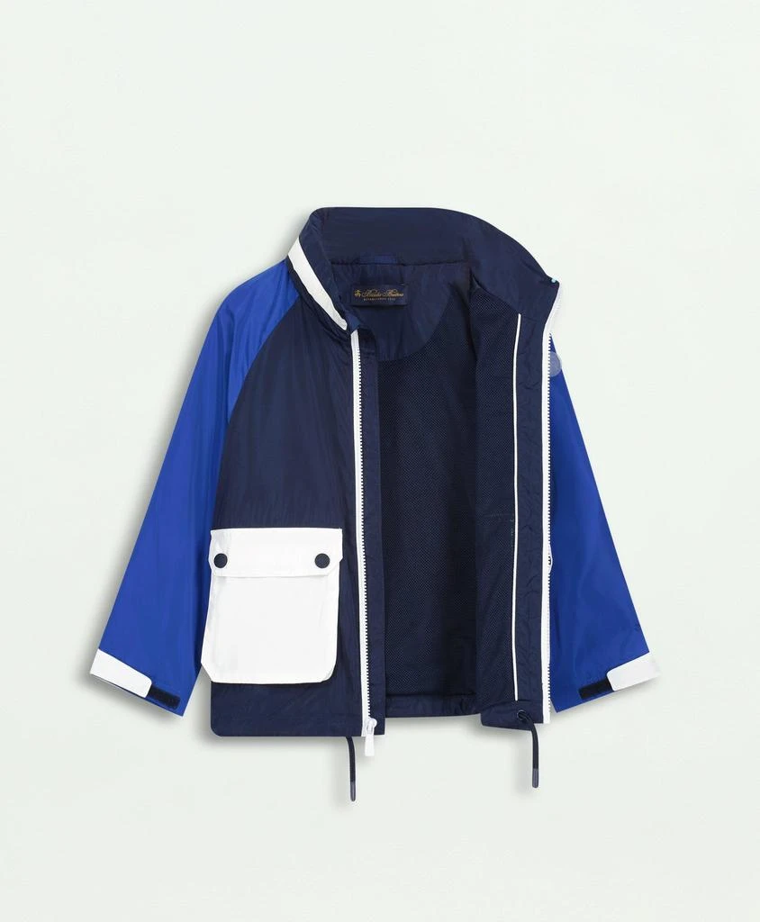 商品Brooks Brothers|Kids Hooded Color-Block Windbreaker,价格¥453,第2张图片详细描述