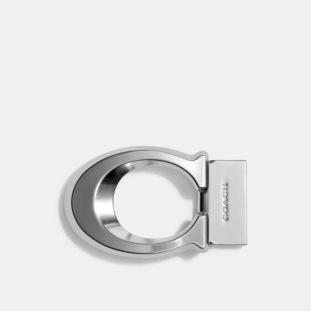 商品Coach|Boxed Sculpted Signature Belt Buckle,价格¥261,第2张图片详细描述