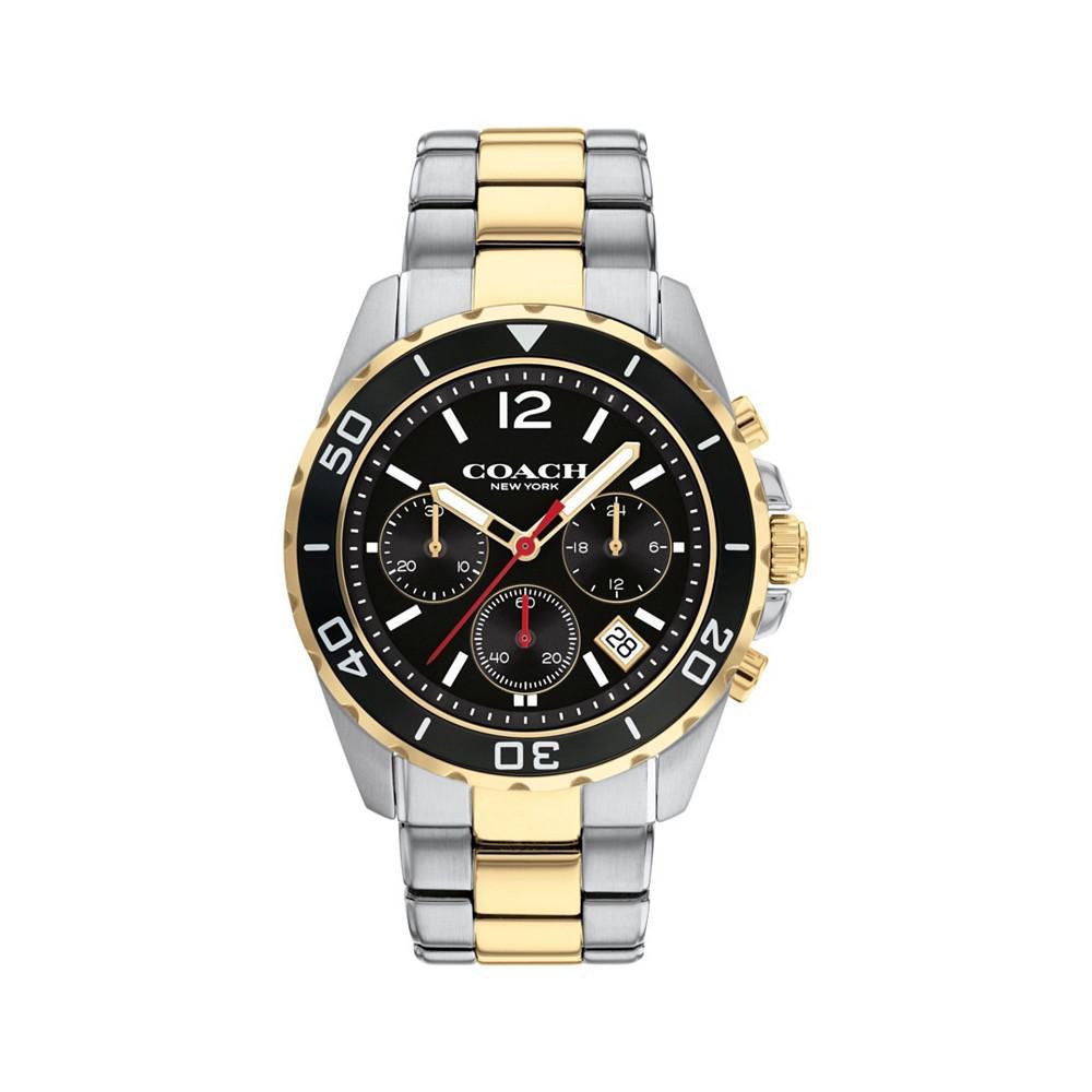 商品Coach|Men's Kent Two-Tone Stainless Steel Bracelet Watch 44mm,价格¥1788,第1张图片