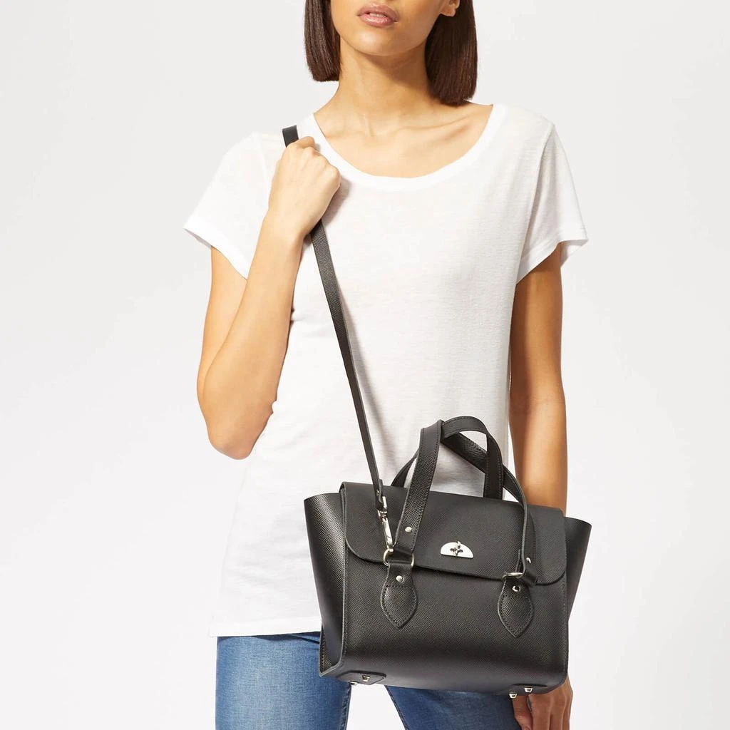 商品Cambridge Satchel|The Cambridge Satchel Company Women's Small Emily Tote Bag - Black,价格¥759,第3张图片详细描述