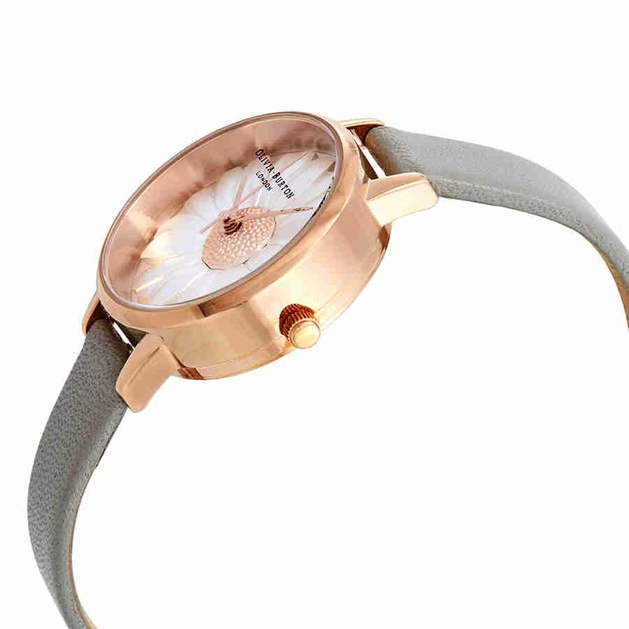 商品Olivia Burton|Olivia Burton Flower Show 3D Daisy White Dial Ladies Watch OB15EG50,价格¥968,第2张图片详细描述