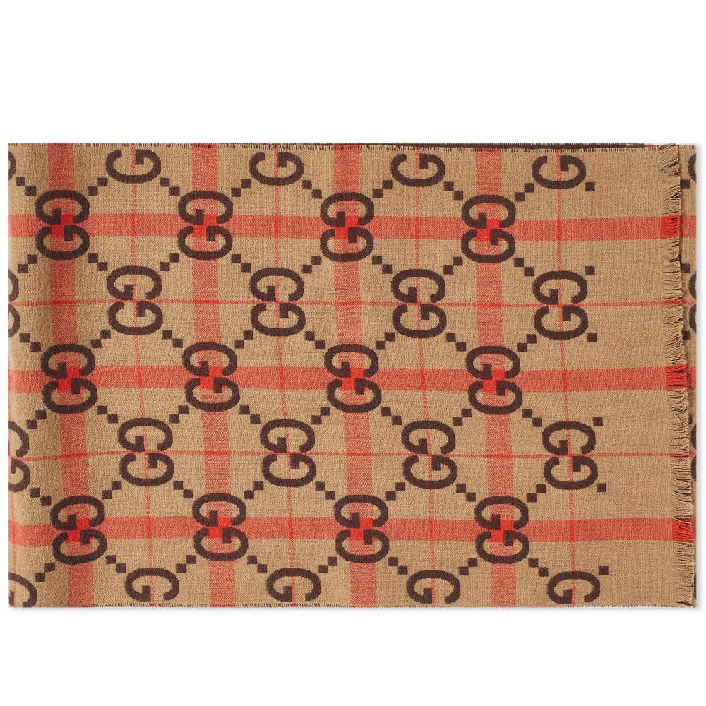 商品Gucci|Gucci Jumbo GG Wool Scarf,价格¥2956,第1张图片
