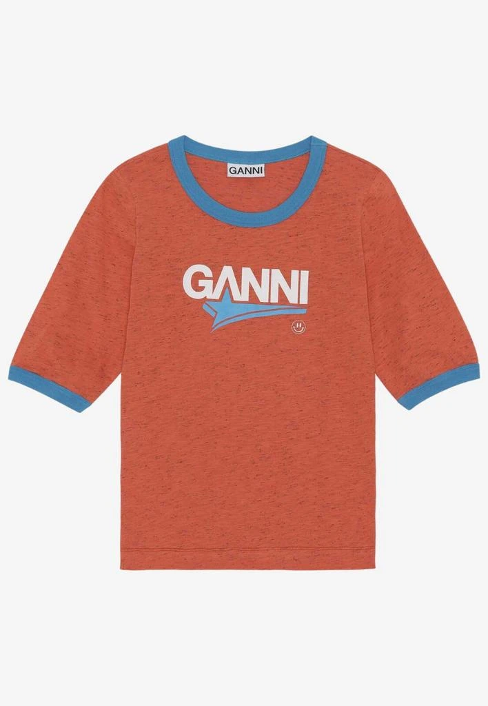 商品Ganni|Logo Crewneck Short-Sleeved T-shirt,价格¥1010,第4张图片详细描述