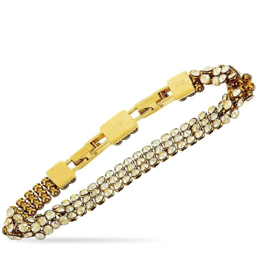 商品Swarovski|Fit Yellow Gold Plated Stainless Steel and Yellow Crystal Bracelet,价格¥446,第3张图片详细描述