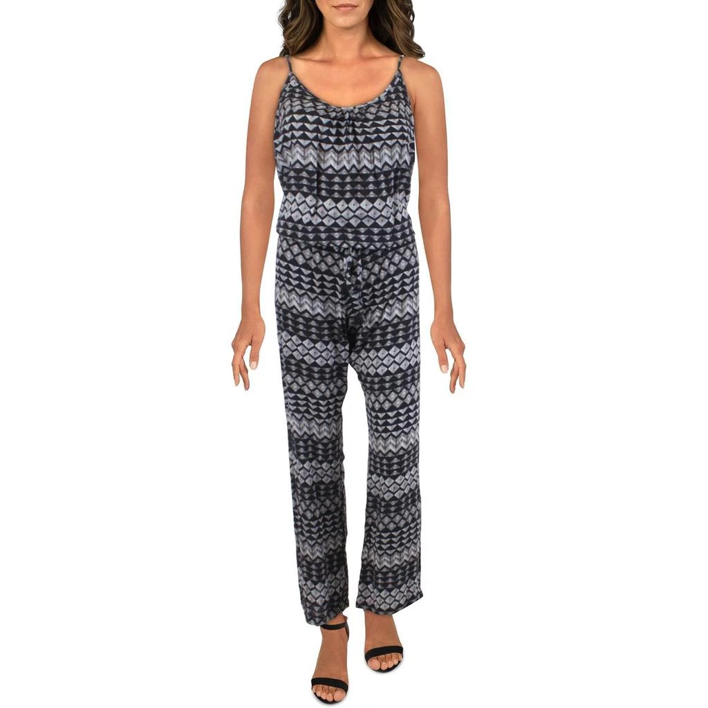 商品Red Carter|Red Carter Womens Printed Scoop Neck Jumpsuit Swim Cover-Up,价格¥61,第1张图片