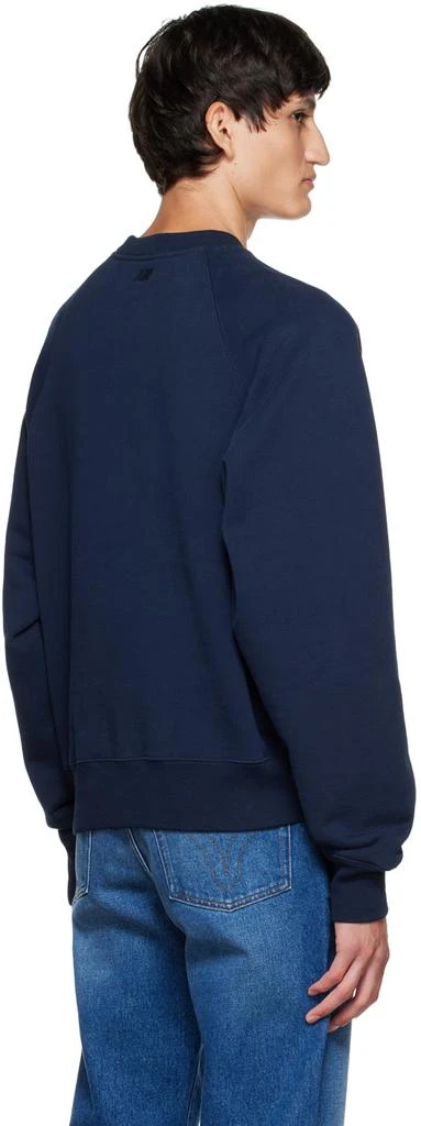 商品AMI|SSENSE Exclusive Navy Sweatshirt,价格¥3237,第3张图片详细描述