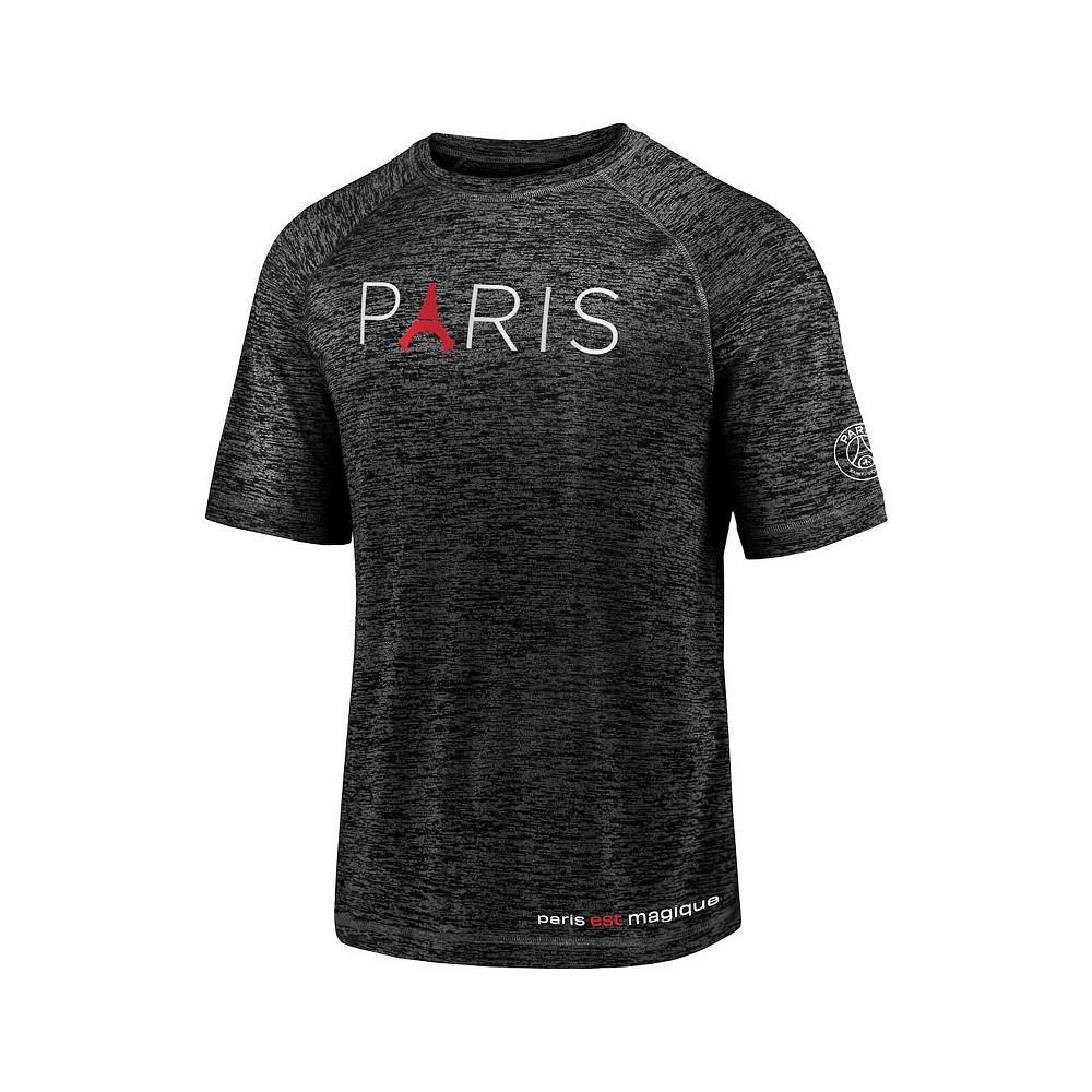 商品Fanatics|Men's Black Paris Saint-Germain Tower Space-Dye Raglan T-shirt,价格¥239,第5张图片详细描述