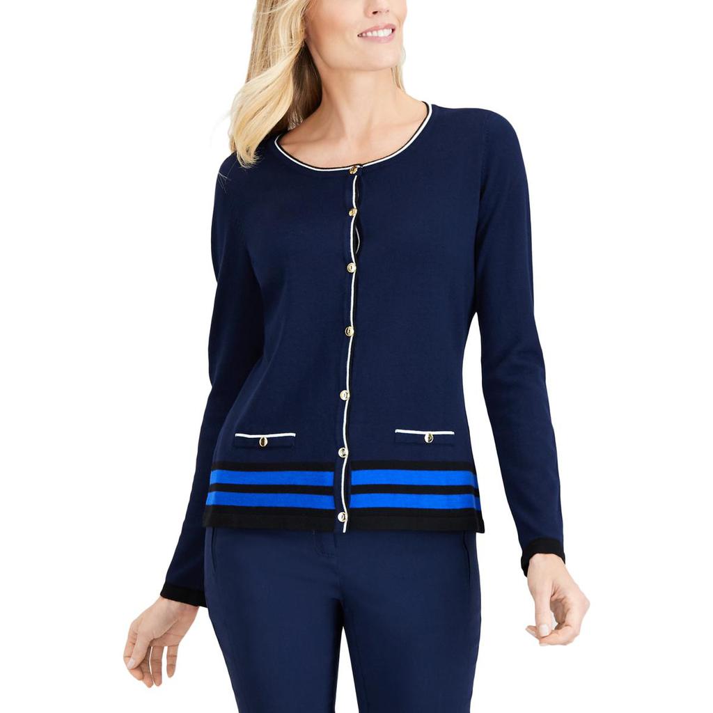 Karen Scott Womens Button-Up Long Sleeves Cardigan Sweater商品第1张图片规格展示